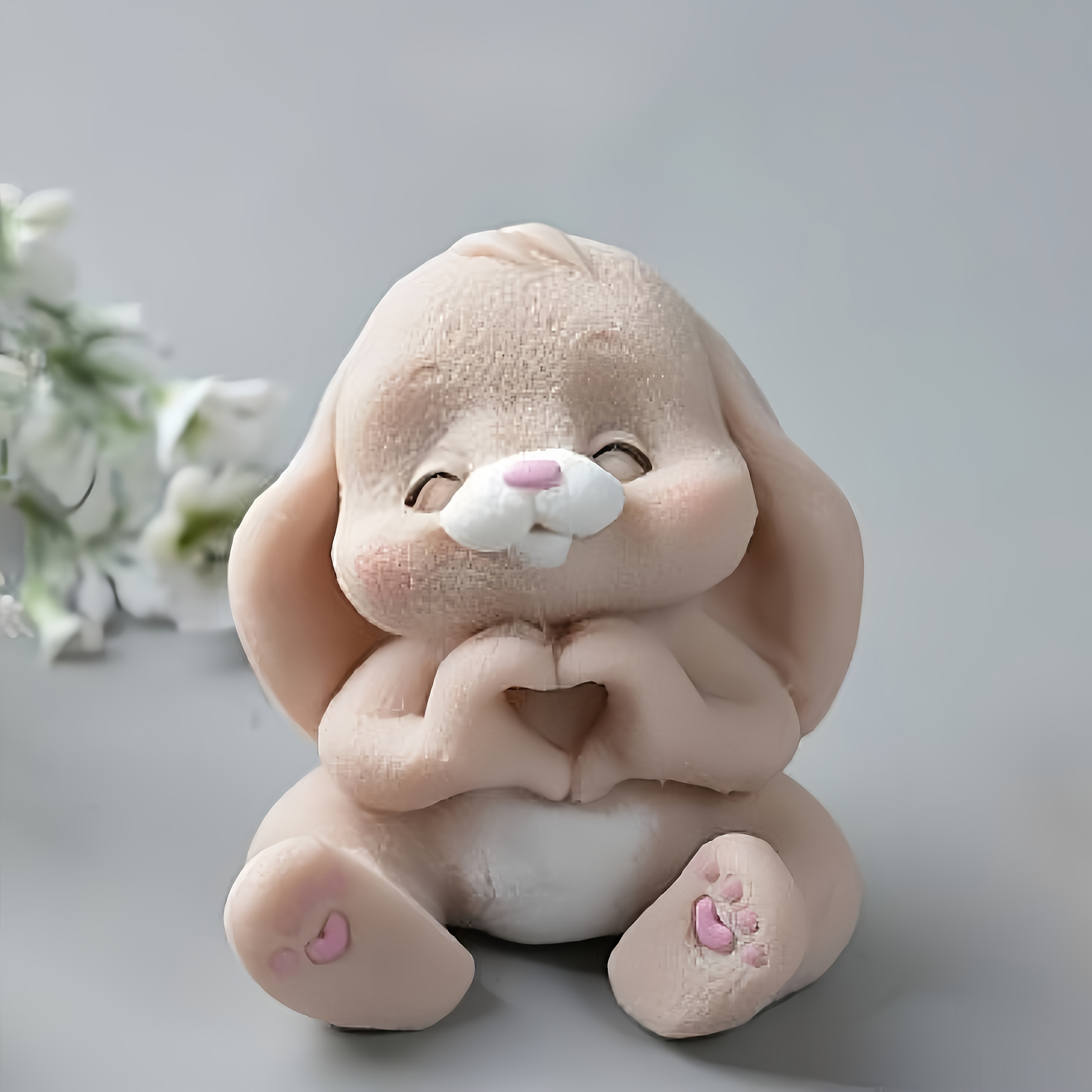Soap Making Name - 1pc Adorable Rabbit Resin Silicone Mold