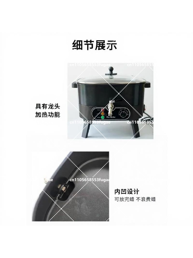 Soap Making Pot - Electric Wax Melter Pot Adjustable Temperature