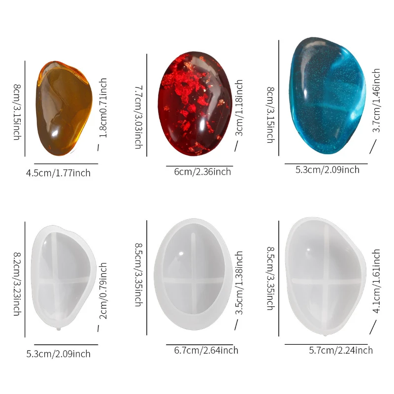 3pcs Irregular Stone Pebble Si - Soap Making Game review and price