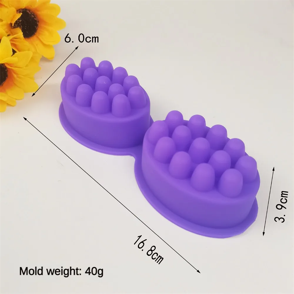 2 Hole Silicone Soap Mold Oval - Soap Making Game review and price
