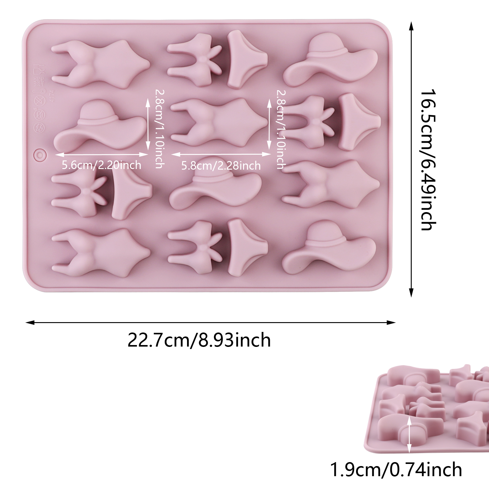 A Summer-Themed Beach Bikini M - Soap Making Silicone Molds review and price