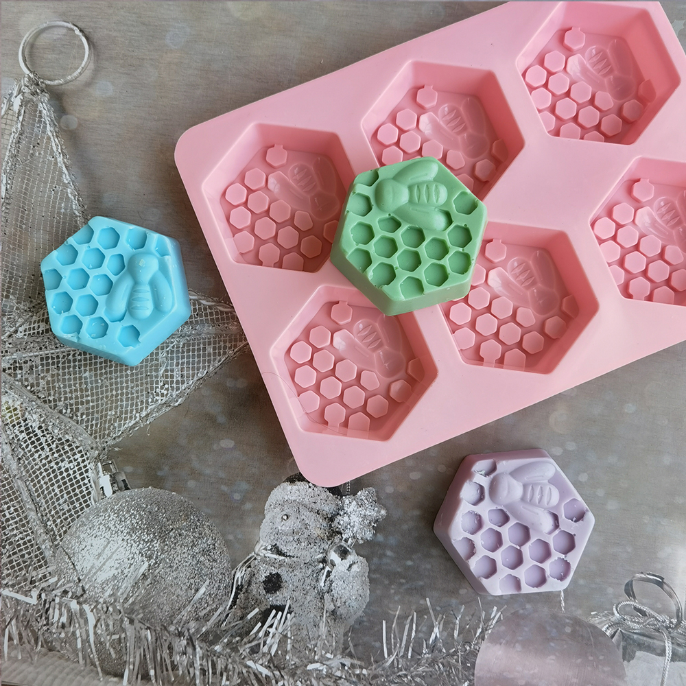 Silicone Hexagonal Bee Soap Mo - Soap Making Game review and price