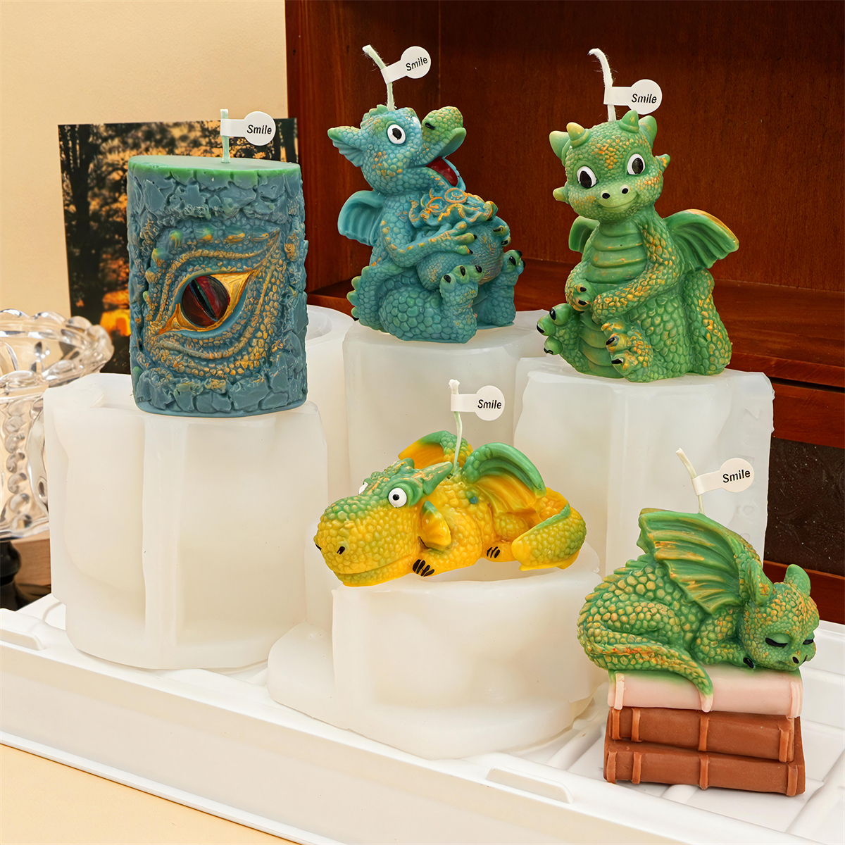 Cute Sleeping Dragon Candle Mo - Soap Making Book review and price
