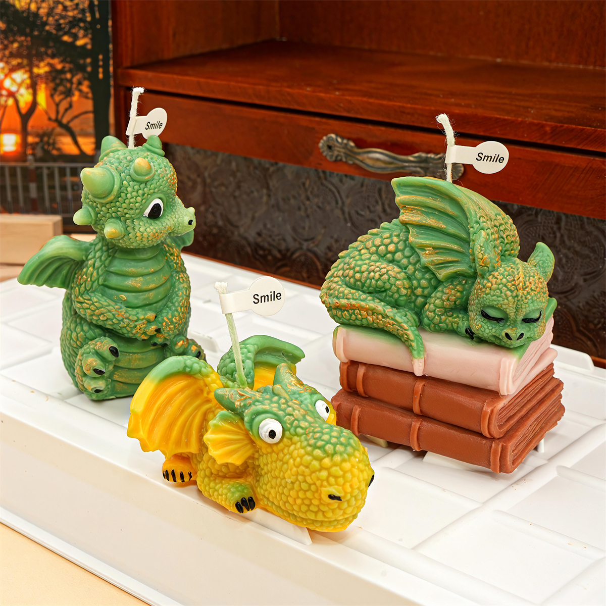 Cute Sleeping Dragon Candle Mo - Soap Making Book review and price