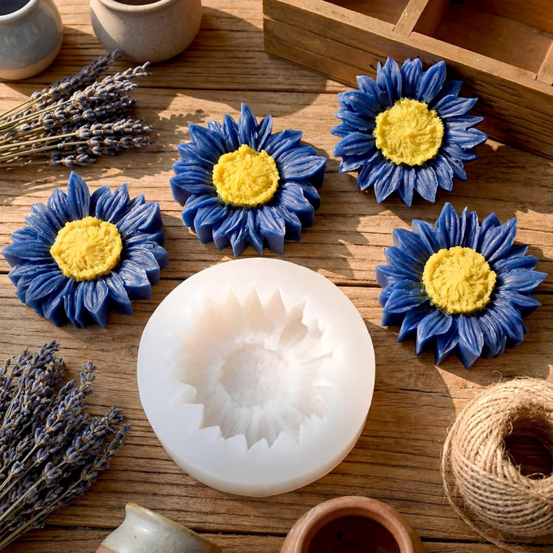 2 Set of sunflower silicone mo - Soap Making Gel review and price