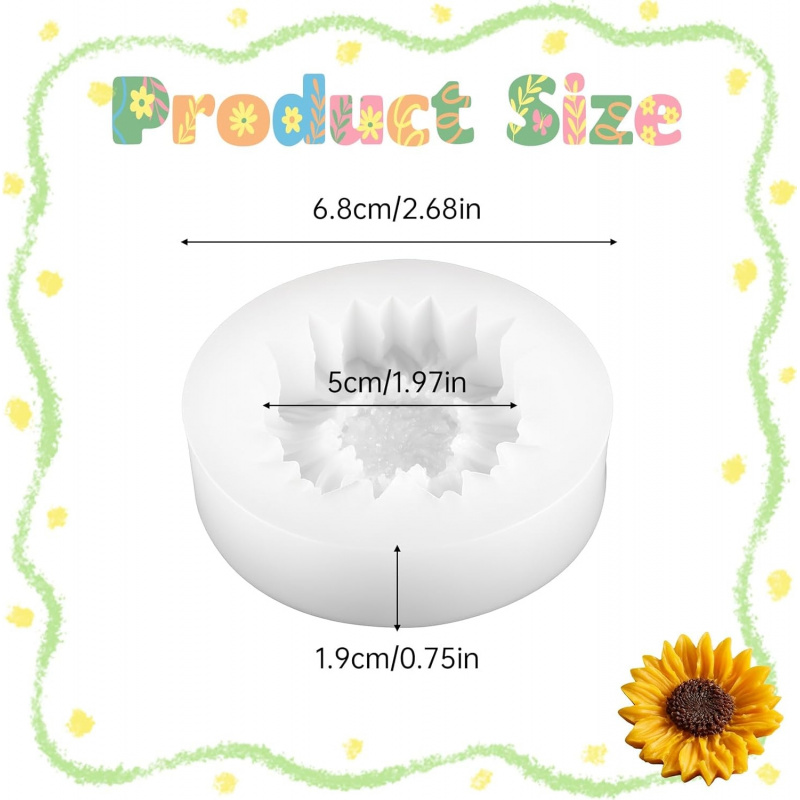 2 Set of sunflower silicone mo - Soap Making Gel review and price