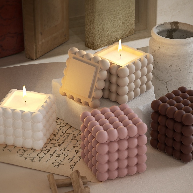 DIY 3D Bubble Cube Candle Sili - Soap Making Book review and price