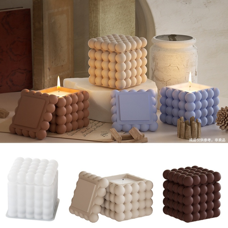 DIY 3D Bubble Cube Candle Sili - Soap Making Book review and price