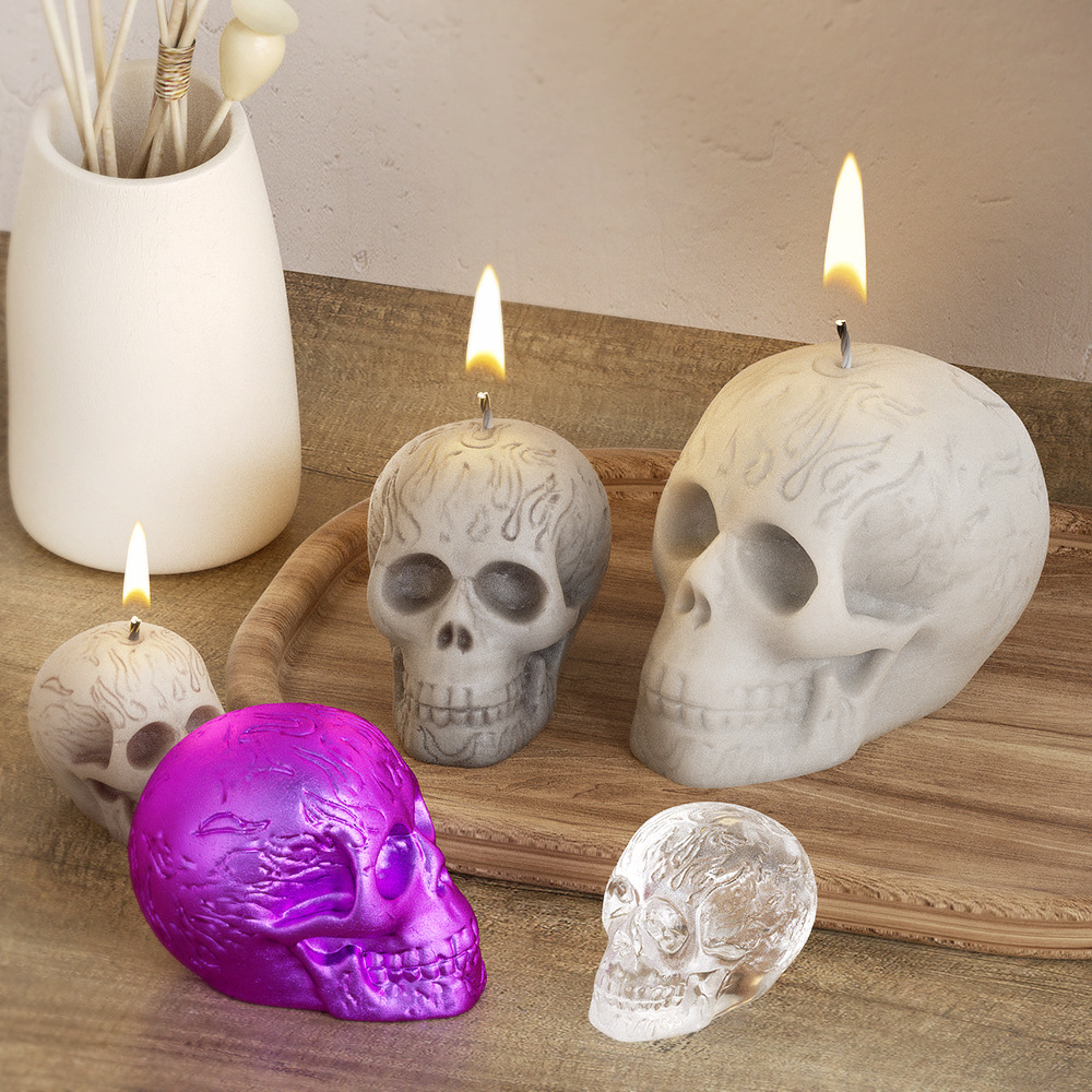 Multi Size Skull Head Silicone - Soap Making Silicone Molds review and price