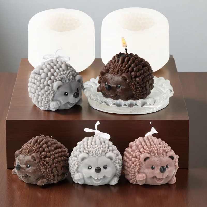 3D Cute Hedgehog Silicone Mold - Soap Making Gel review and price