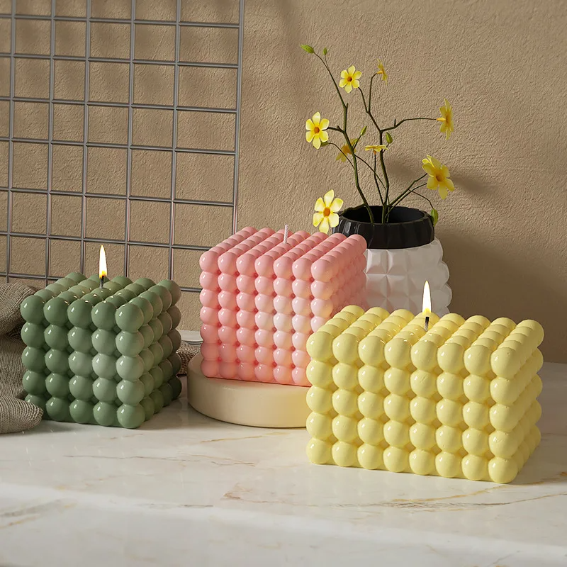 Large Bubble Cube Candles Sili - Soap Making Gel review and price