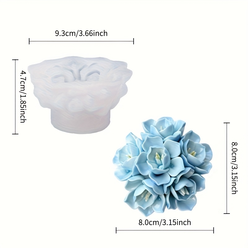 1 Hydrangea Candle Silicone Mo - Soap Making Silicone Molds review and price