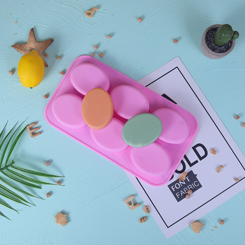 6 Holes Ellipse Soap Mold DIY  - Soap Making Gel review and price