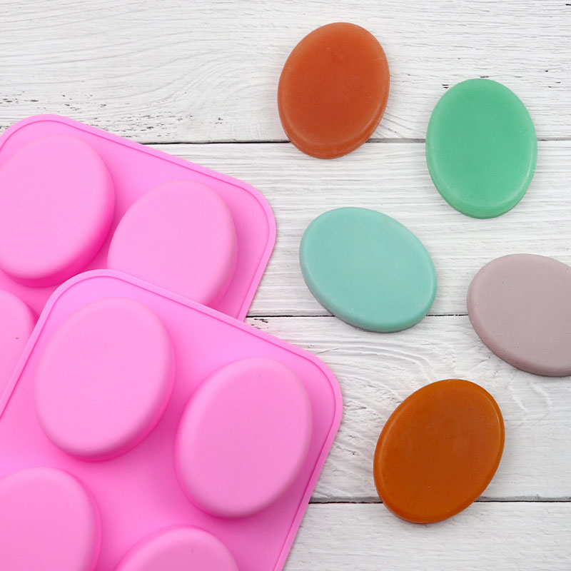 6 Holes Ellipse Soap Mold DIY  - Soap Making Gel review and price