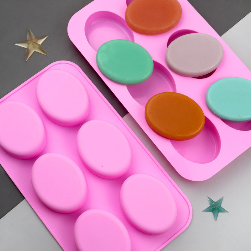 6 Holes Ellipse Soap Mold DIY  - Soap Making Gel review and price