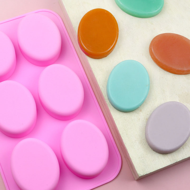 6 Holes Ellipse Soap Mold DIY  - Soap Making Gel review and price