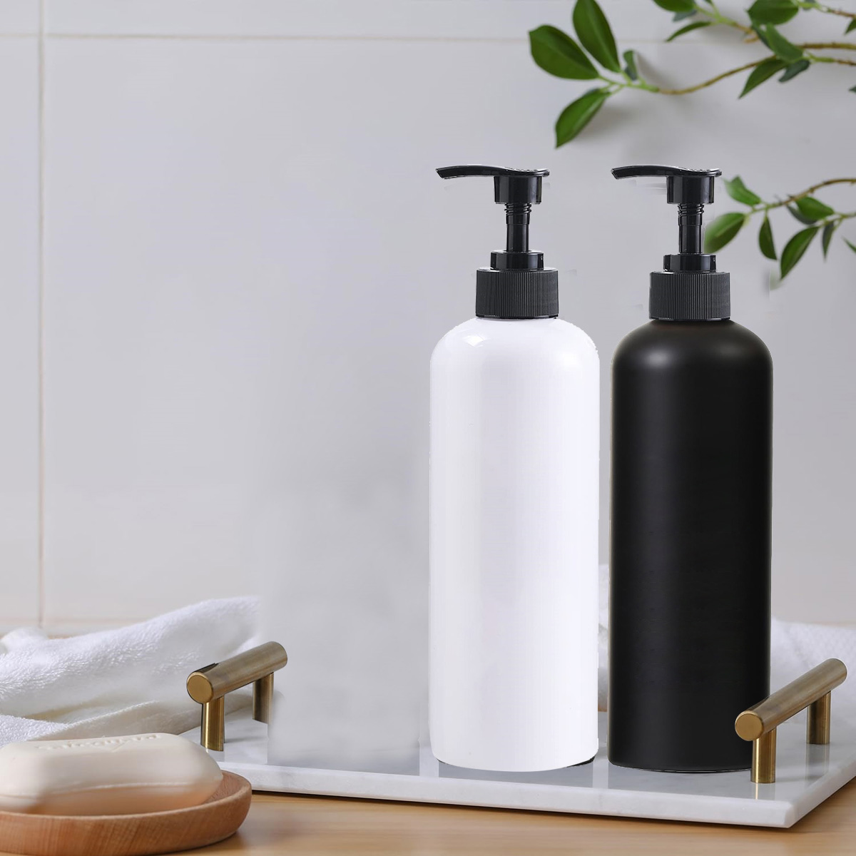1PC 500ML Bamboo Plastic Pump  - Soap Making Pot review and price