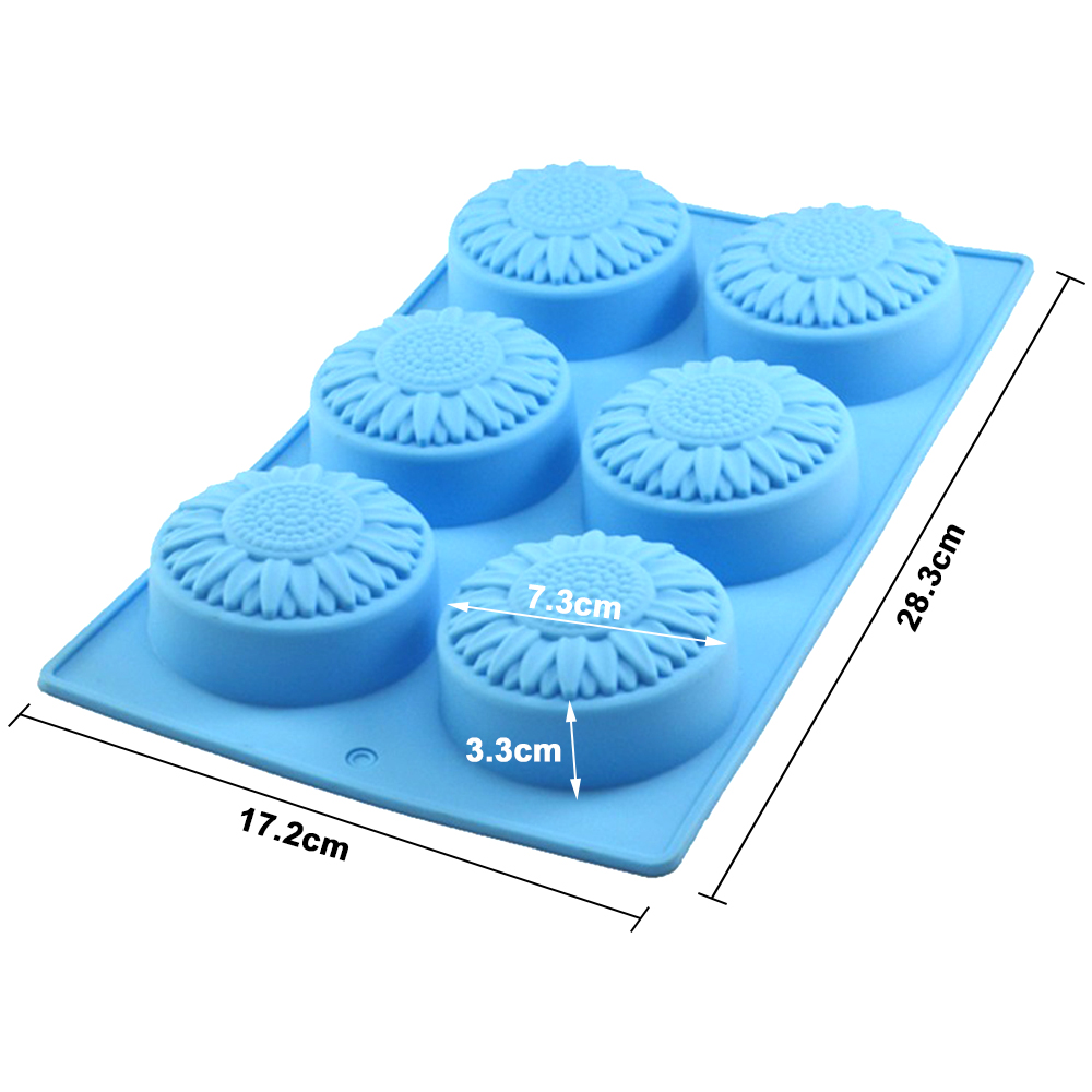 6 Cavity Silicone molds Flower - Soap Making Game review and price