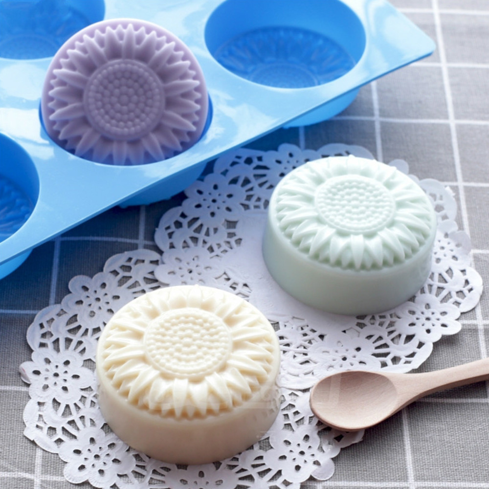 6 Cavity Silicone molds Flower - Soap Making Game review and price