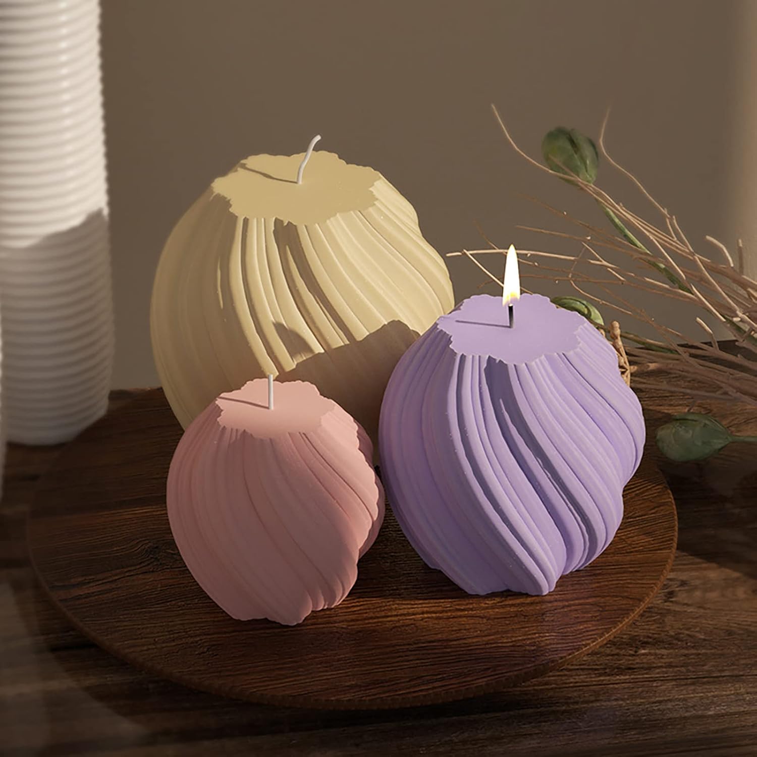 3 Pack Wave Candle Molds - Mul - Soap Making Silicone Molds review and price