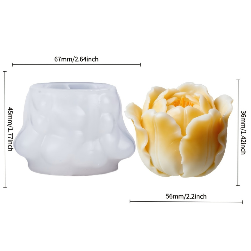 1 Tulip silicone mold，Suitable - Soap Making Gel review and price