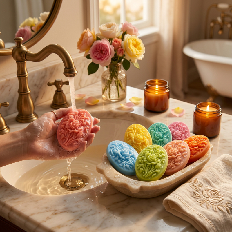 4 Silicone mold with flower sh - Soap Making Name review and price